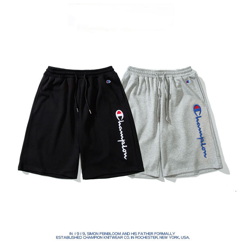 Shorts Men's Summer Outfit Casual Men's Straight Embroidered Thin Loose Fashionable Brand Korean-style Hong Kong-style Beach Pants