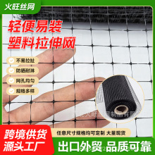 厂家直供塑料PP拉伸网花园网防鹿防鸟网塑料双向跨境全新料拉伸网