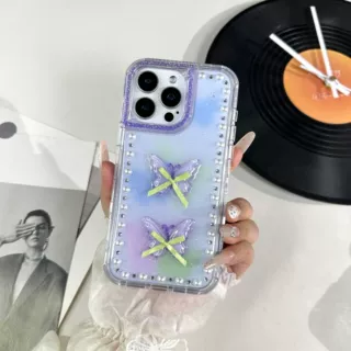 南美热销蝴蝶手机壳适用iPhone 17 PRO MAX创意新款苹果17 PRO/16