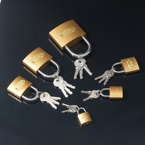 Iron lock imitation copper lock door padlock one-shaped lock padlock…