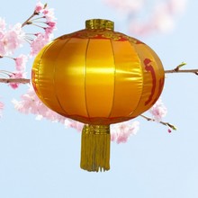 大红铁口灯笼户外防水装饰结婚庆春节日广告植绒耐用绸缎led灯泡