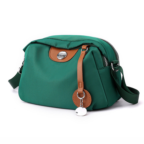 Ladies Nylon Single Shoulder Bag, Minimalist Color Collision, Large Capacity Crossbody Bag, Casual Lightweight Mother Bag