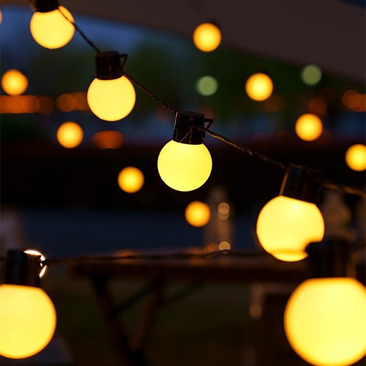 Outdoor atmosphere light Big Ball light String led lights with camping canopy tent decorative lights camping garden lights