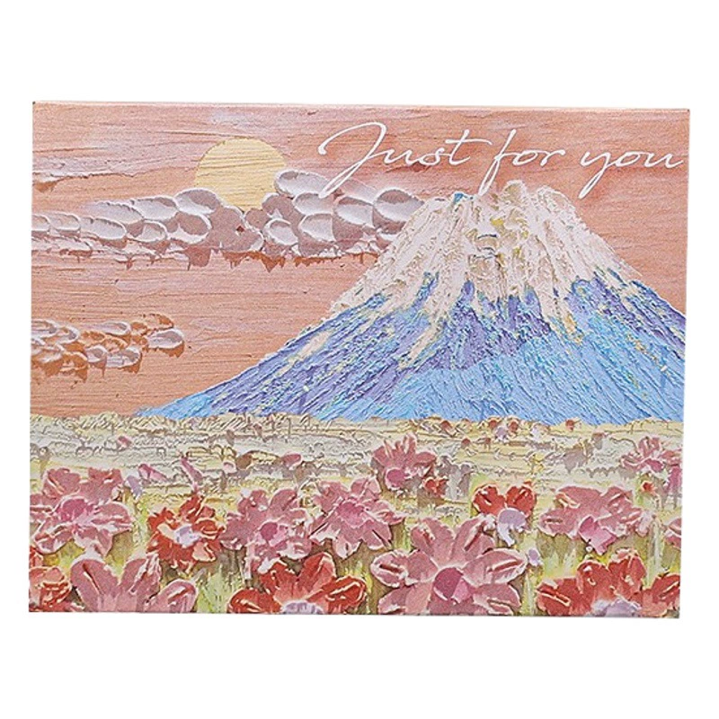 Креативная открытка с рисунком маслом, поздравительная открытка для студентов, поздравительное письмо, подарок, декор, открытка для самостоятельного творчества, бумажная открытка, небольшая открытка с сообщением