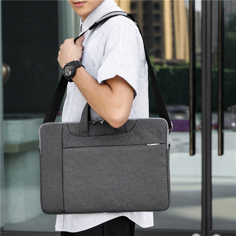 Simple Laptop Bag 13.3inch 14inch 15.6inch Waterproof and Wear-Resistant Laptop Bag Business Briefcase