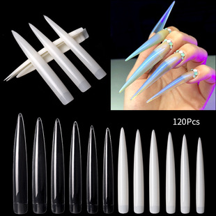 Cross-border New Nail Art Display Salon Nail Art Nail Art Nail Art Nail Art Nail Art Led Fake Nail Practice 120pcs