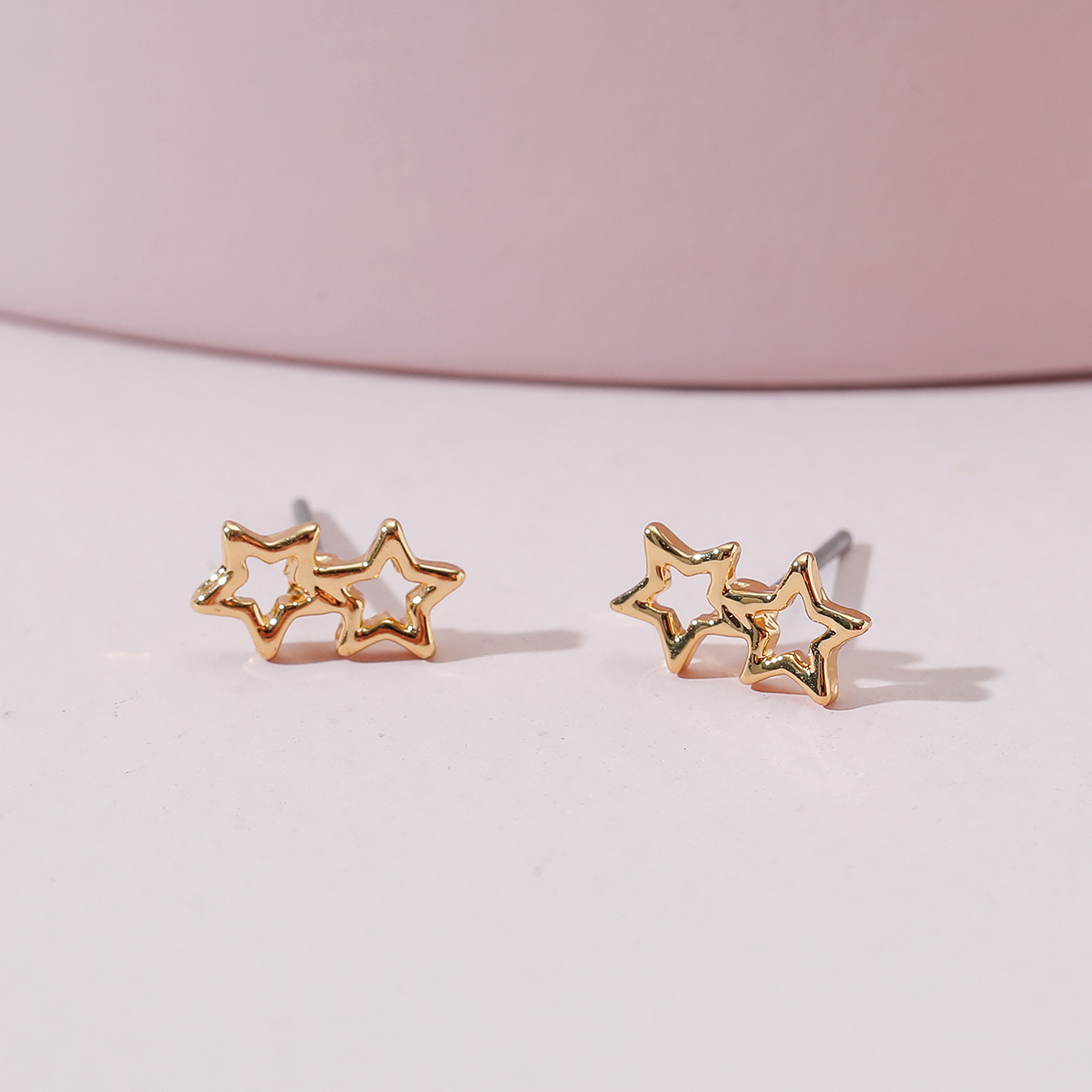 Fashion Jewelry Star Stud Hollow Earrings display picture 2