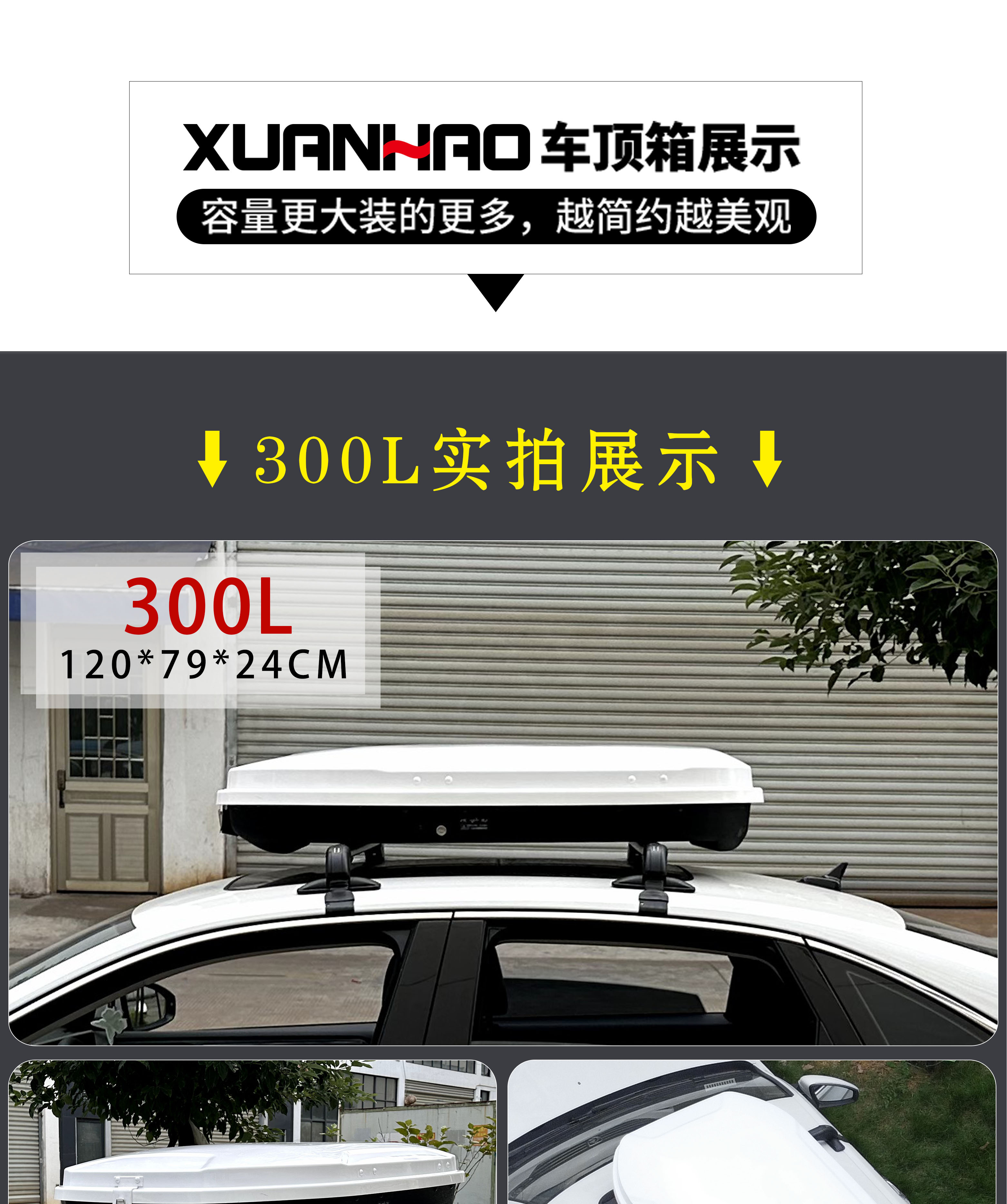 Universal Car Roof Box for Bo Yue, T-Roc, Tiguan, Aion, with Rack for Off-Road Travel, Available in Various Colors