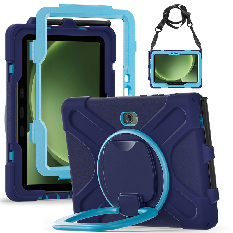 Suitable for Samsung Active 5Pro Protective Case 4Pro Satchel Rotating Stand Pro10.1 Silicone Anti-Fall Shell