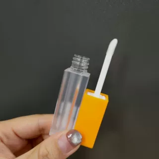 黑色小容量唇釉方形唇彩管空管AS透明瓶液体眼影包材 可加工定制