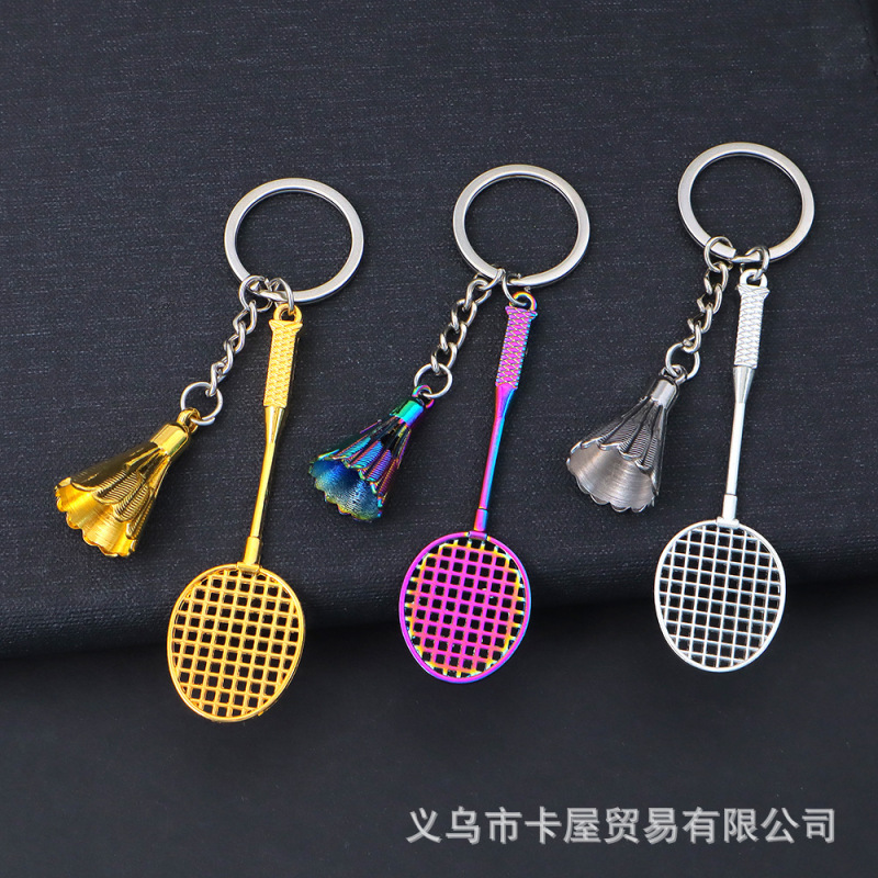Simulation Badminton Keychain Pendant Sports Souvenir Bag Hanging Pendant
