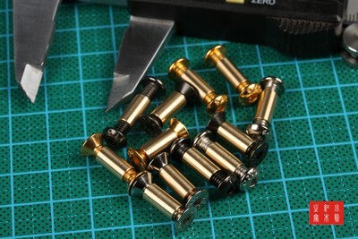 Knife Handle Knife Handle Accessories Rivets Pure Copper diy Material Nails Round Head Retro Fixed Screws Brass Knife Flower Nails