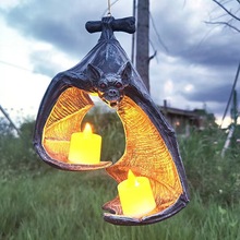 蝙蝠灯跨境蝙蝠蜡烛壁挂烛台复活节树脂摆件挂件