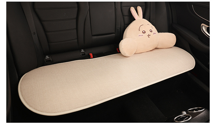 Car seat cushion made of linen, Usagi, Chiikawa, Hachiware, suitable for all seasons, cute cartoon design for girls