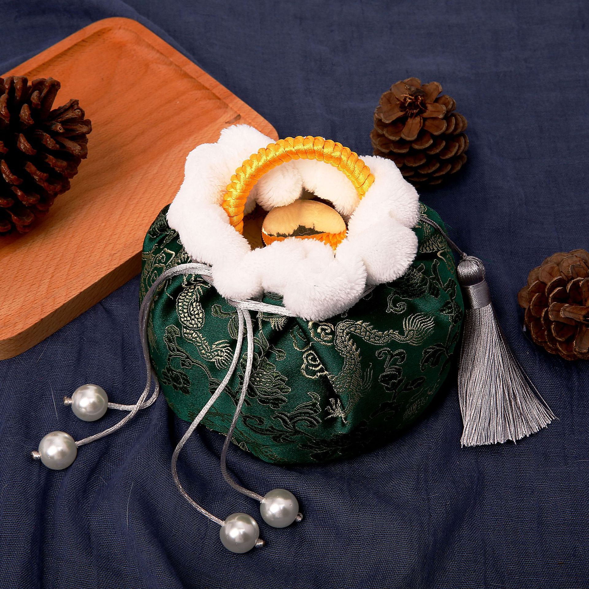 复古老式暖壶迷你小手炉暖手炉暖手宝布袋暖脚铜暖壶布袋厂家直供