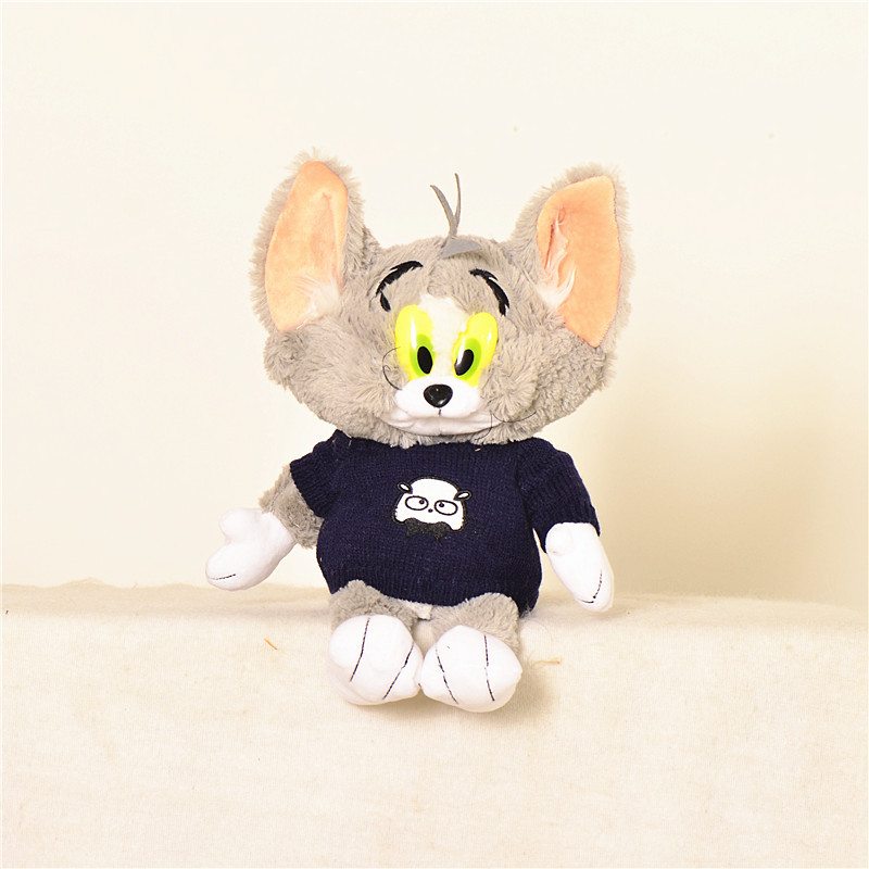 Comercio exterior en stock muñeca de dibujos animados gato y ratón muñeca niños ragdoll peluche regalo Jerry ratón al por mayor