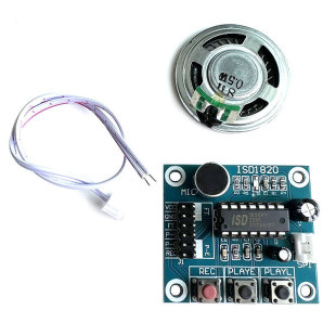 Isd1820 Recording Voice Module Voice Module Recording and Playback Module Board with Microphone and 0.5W Speaker