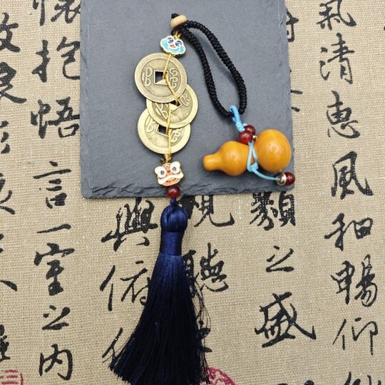 Cross-border time gem dragon ball glass keychain fashion double-sided key chain ring foreign trade pendant wholesale