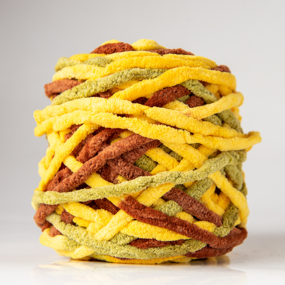 Hilo de la tira de hielo hilo de una sola hebra de lana gruesa bola de aguja hilo tejido a mano bolsa bufanda material de DIY Paquete de fábrica al por mayor