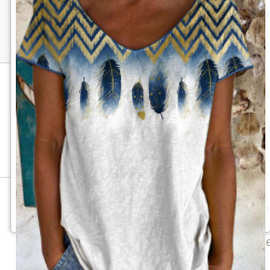 春夏宽松型灰色都市休闲短袖心机印花防晒套头