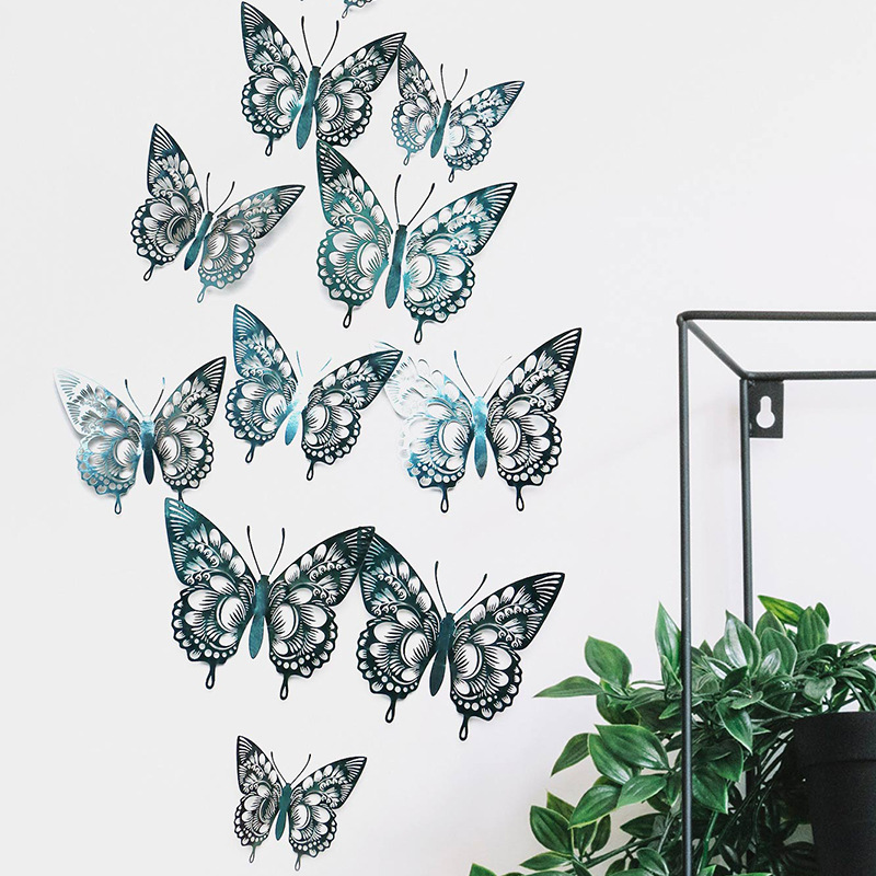 Glam Classical Butterfly Iridescent Paper Wall Sticker display picture 2