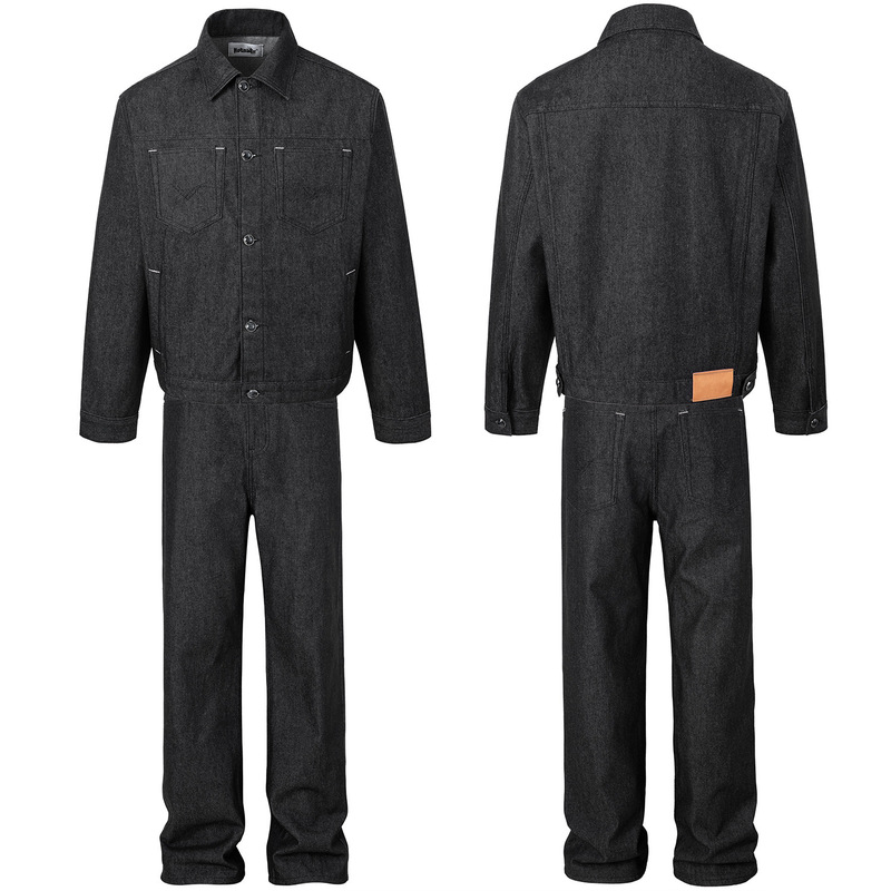 2026 New American-Style Raw Denim Set, Unisex Workwear Jacket with Black Gemstone Button-Up, Loose Straight-Leg Pants 2026 New American-Style Raw Denim Set, Unisex Workwear Jacket with Black Gemstone Button-Up, Loose Straight-Leg Pants