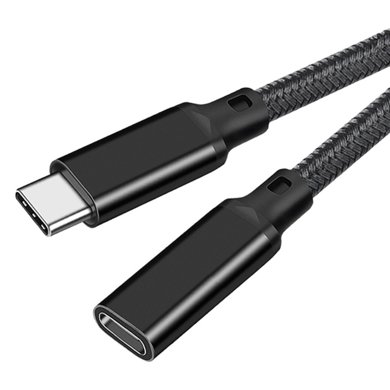 Cable de extensión Type-c Cable de pantalla de proyección 4K macho a hembra Cable de alta velocidad 20G Cable de adaptador de computadora de estación de acoplamiento Cable de adaptador de disco duro