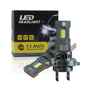 Avtomobil LED Fənəri H7 H4 Səssiz Ventilyatorlu Yüksək Güclü 66 Vt