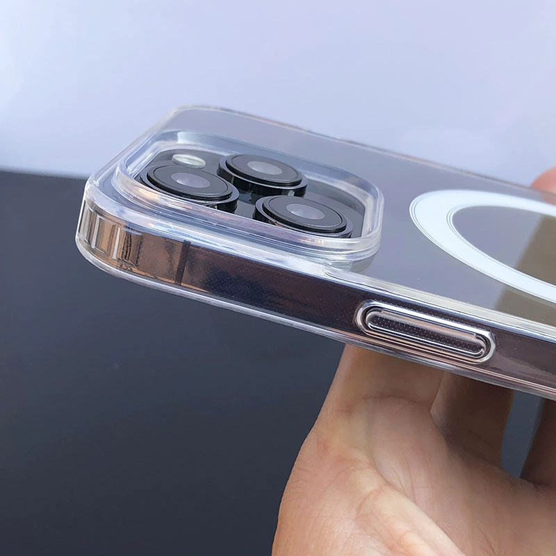 Совместимый Apple 15magsafe магнитная всасывающая 14 прозрачная оболочка IP13phoneCase12 кожух для мобильного телефона один предмет
