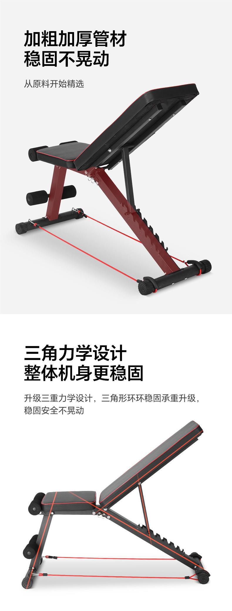 Description Picture 5 of itemFactory Direct Folding Weight Bench Fitness Chair Gym Adjustable Strength Training Bench for Fitness Exercise.
