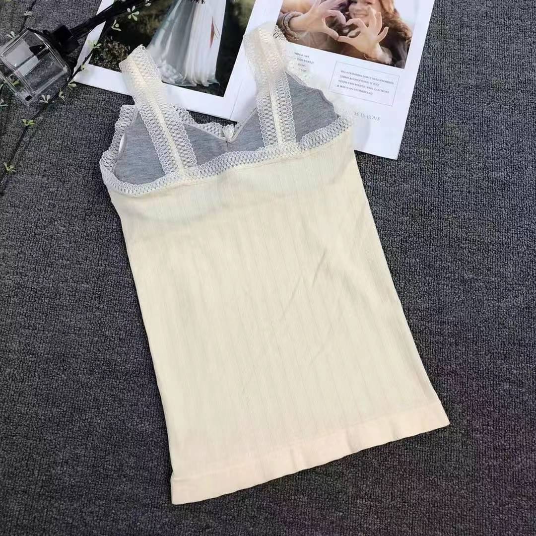 Nuevo chaleco sin costuras, cálido y cómodo, no hinchado con cojín de pecho, alta elástica, chaqueta interior al por mayor