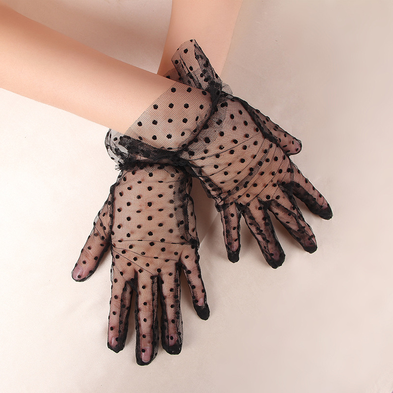 Xiyin para guantes cortos de encaje guantes de etiqueta de baile guantes de bodas guantes de vestido de noche al por mayor