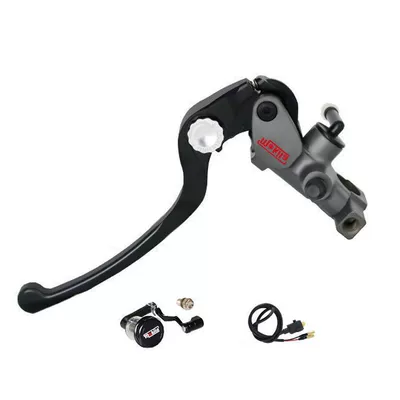 CNC direct push on pump, Other brake systems - hard-oxygen-left-with-mirror-holder