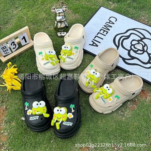New style hole shoes accessories cute cartoon DIY shoe buckle shoes flower holiday frog creative shoes accessories wholesale