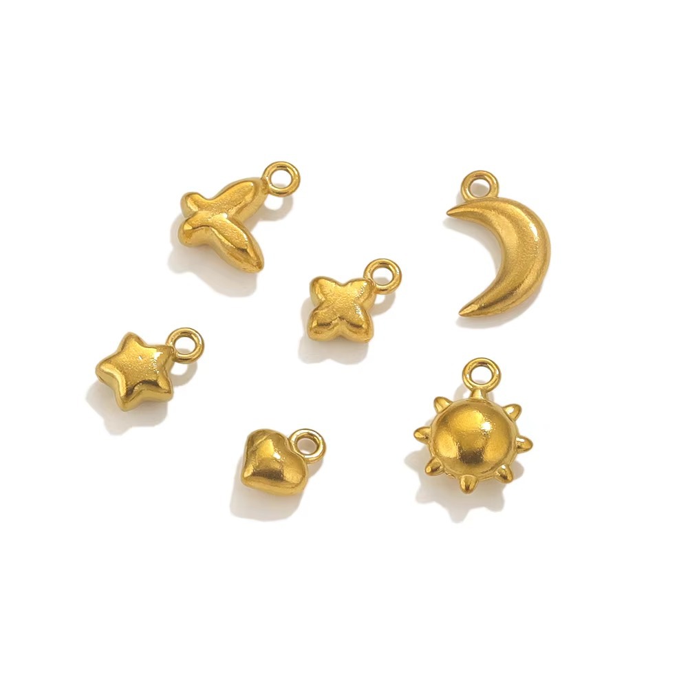 Pendant Jewelry Making Type 20 PCS/Package 304 Stainless Steel Star Moon Butterfly Pendant Pendant