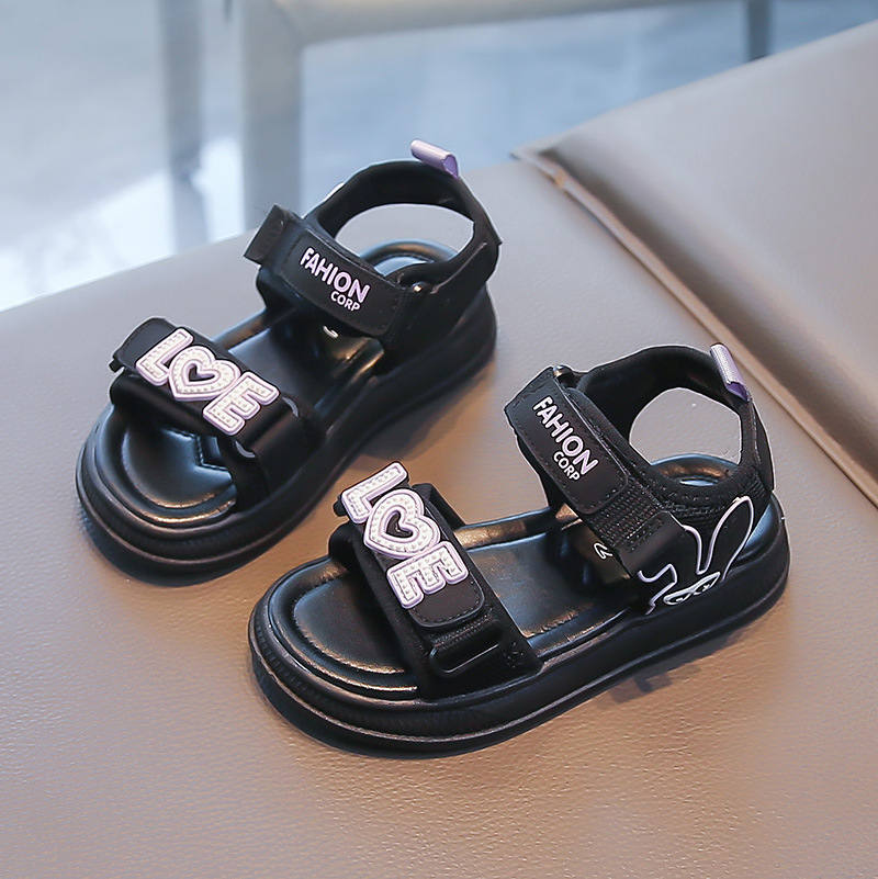 Niñas sandalias de dibujos animados 2026 verano nuevo estilo de moda para niños zapatos de playa variados zapatos huecos para niños mayores zapatos de dedo abierto image 5