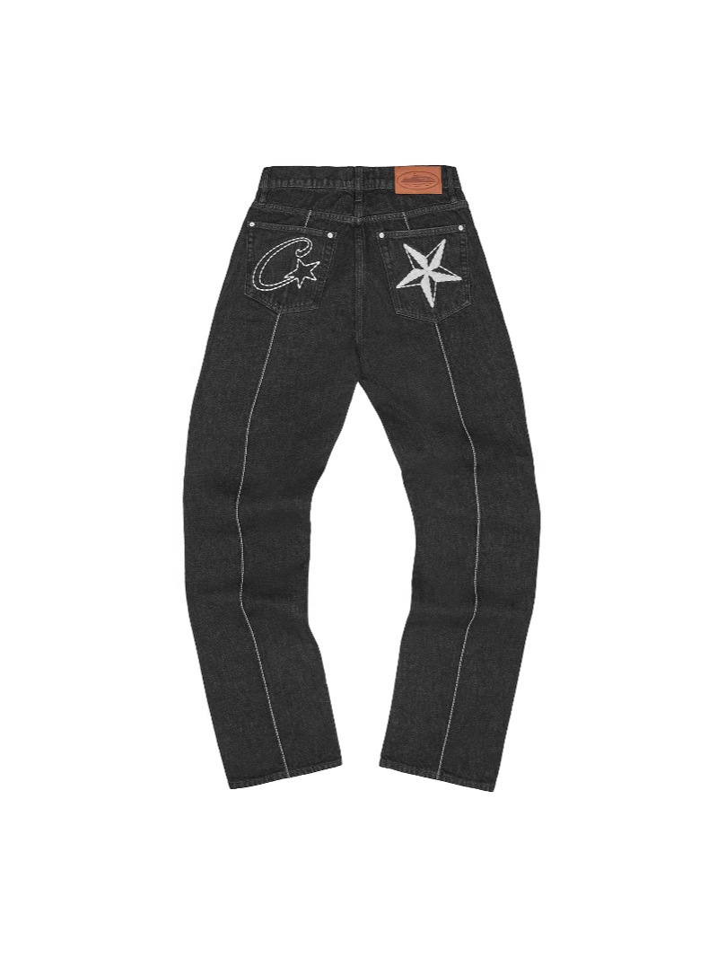 Welfare special offer!CRTZ denim jacket Alcatraz European and American embroidered denim jacket coat trouser cover 3