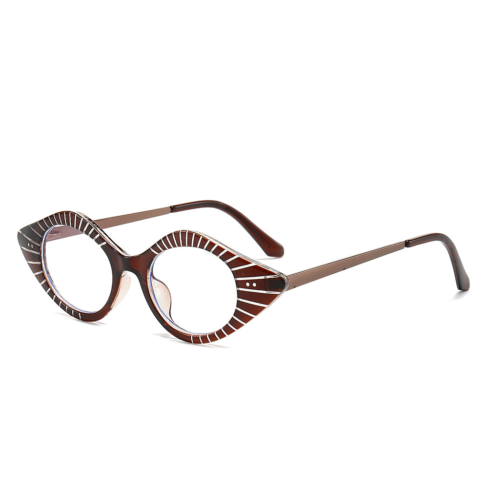 Cross-border Personalized Multi-color Cat-eye European And American Trendy Retro Patchwork Lip-shaped Frame, Foreign_voghion.com