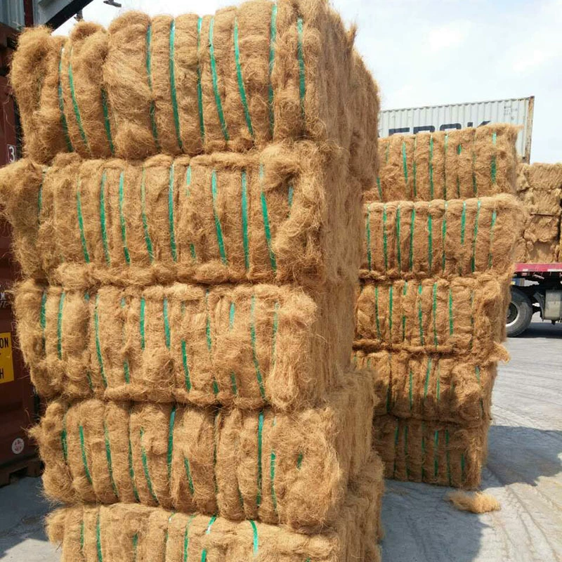 Коричневый шелков_кокосовый шелков_порт в наличии Акция гребенная 5 ~ 25 см длиной кокосового пальмового шелка