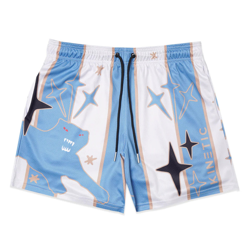 Sports Shorts, Summer Beach Shorts, Mesh Material, Breathable and Sweat-Wicking, Loose-Fitting Fitness Basketball Shorts, Mesh Beach Shorts