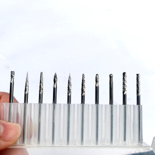 Alloy Rotary File Tungsten Carbide Carbide 2.35mm Tungsten Steel Single and Double Mixed Set Electric Grinding Air Grinding Accessories Overall