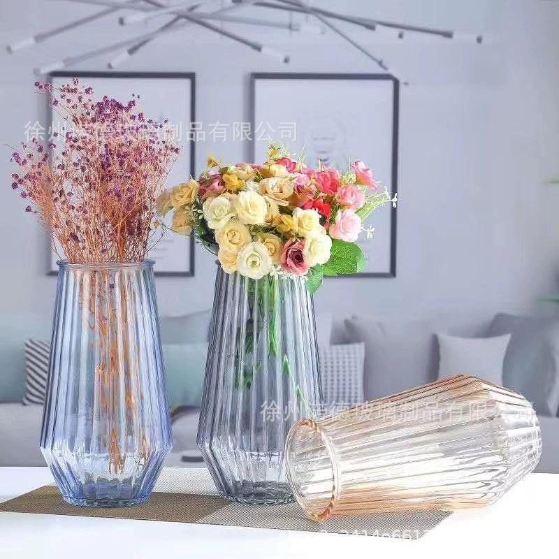Простое вертикальное стекло высокого уровня чувство гостиной цветы сушеные цветы аранжированные стеклянные бутылки мягких бытовых украшений
