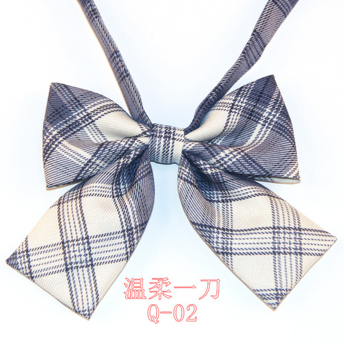 JK checkered uniforms internet celebrity broadcaster Japanese style lapel flowers sailor suit bow tie college style girls bow tie wholesale 