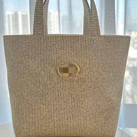 迪家2025圣诞限定女士高奢手提包大容量轻便托特包