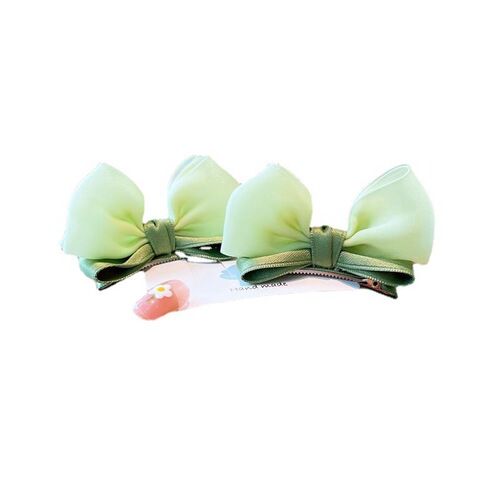 Shop's own  three-dimensional bow hair clip for children high-end hair clip for girls snow gauze hair accessories baby clip