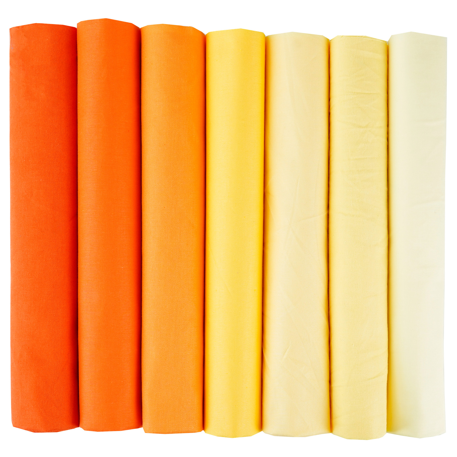 橙色纯色斜纹拼布布组