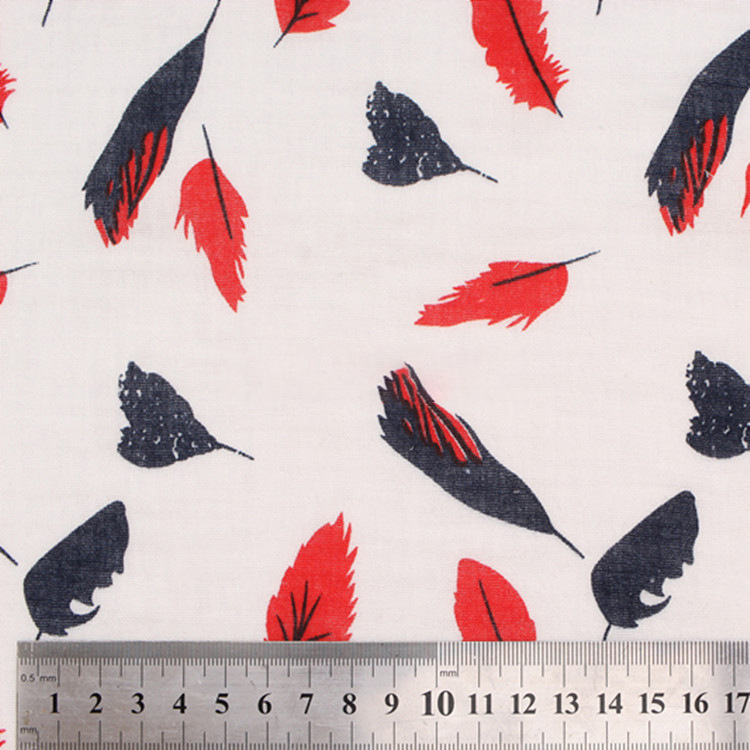 Patrón de dibujos animados al por mayor impresión de bebés tela de ropa de algodón orgánico de doble capa