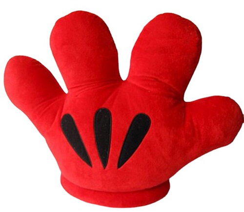 Glove pillow creative palm glove shape cushion pillow plush toy factory direct sale