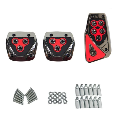 Factory Direct Car Accelerator Dekorativ pedal başlıqları - manual-transmissionredcar-pedals
