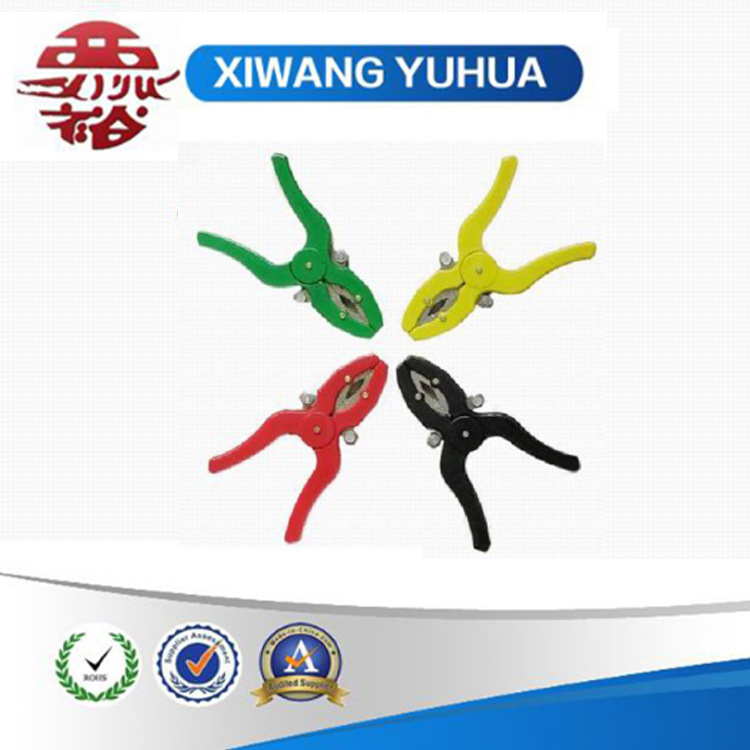 供应多色 电力钳 100A电力测试钳 鳄鱼钳